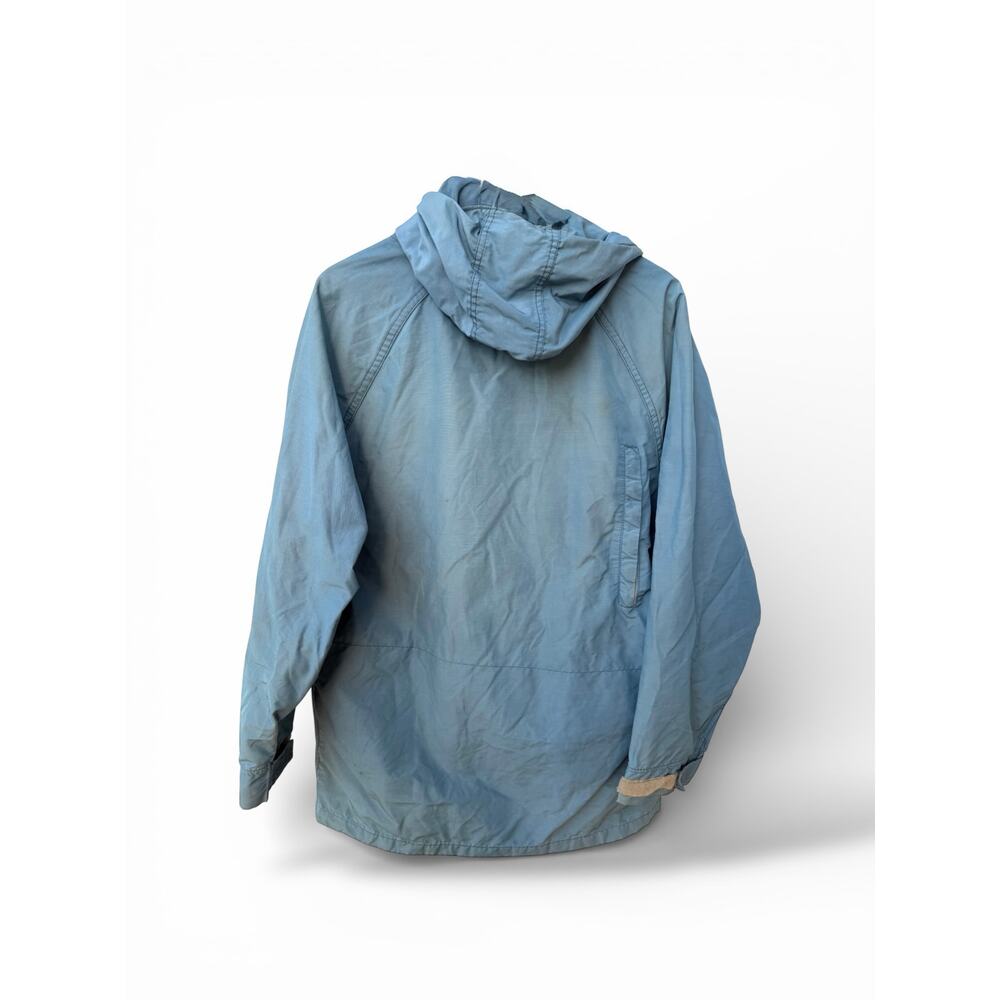 Woolrich Hooded Utility Jacket Blue Zip Front Outdoor Jacket Mens M - Picture 2 of 6